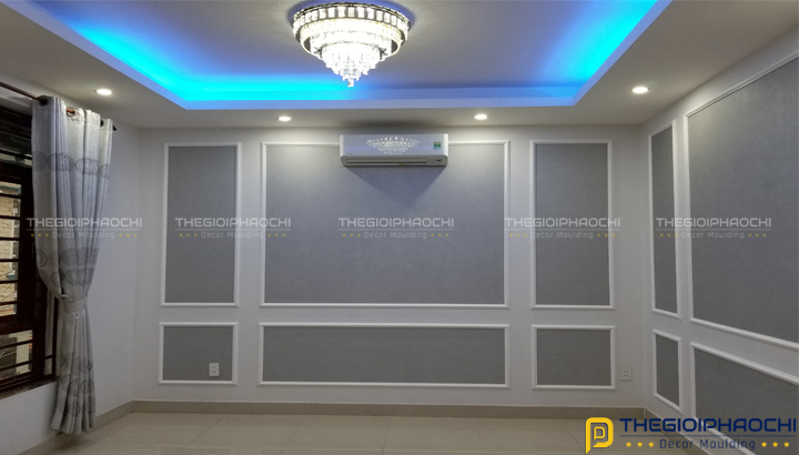 Trang Trí Phào Chỉ Tường Trơn Biệt Thự Phố Nhẹ Nhàng, Cuốn Hút